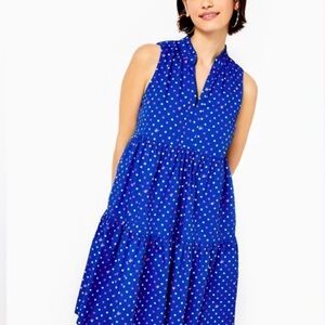 Lilly Pulitzer Novella Swing Blue and White Mini Dress